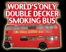 Cameron's Pub British Double Decker Bus